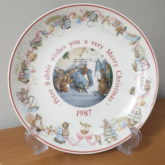 Petter Rabbit 1987 decorative collection plate Wedgwood England - Picture 1 of 3